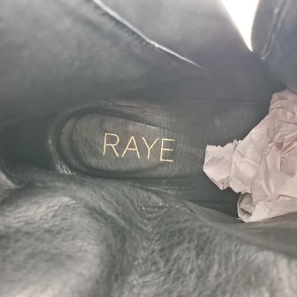 Raye Triple Leather Buckle Black Suede Booties 37 - Picture 8 of 10